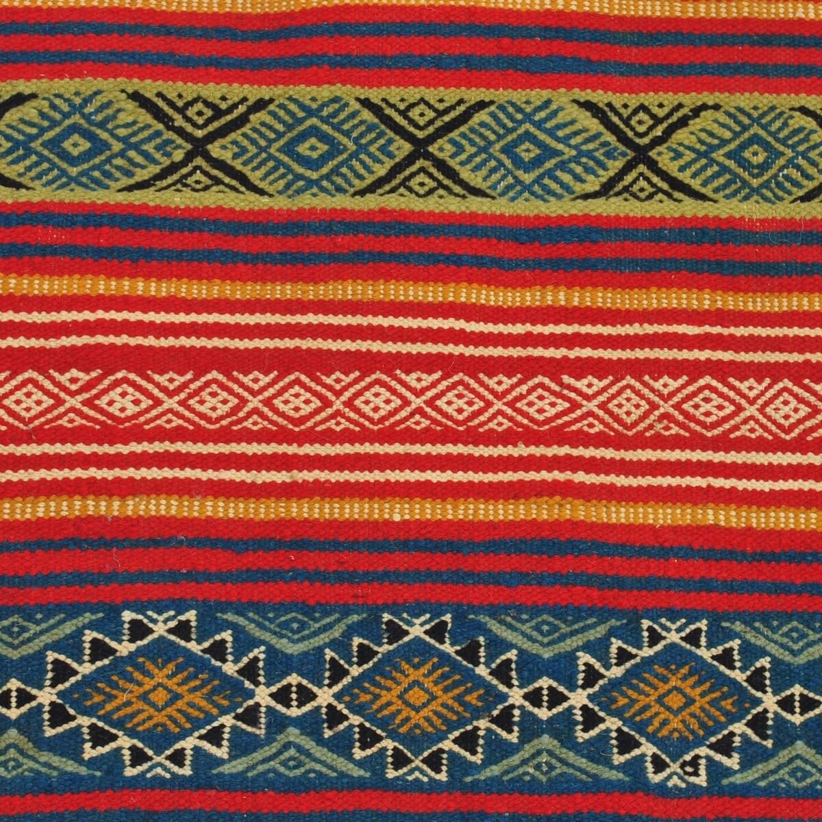 Tapete berbere Tapete Kilim longo Gasrine 60x195 Vermelho/Multicor (Tecidos à mão, Lã) Tapete tunisiano kilim, estilo marroquino
