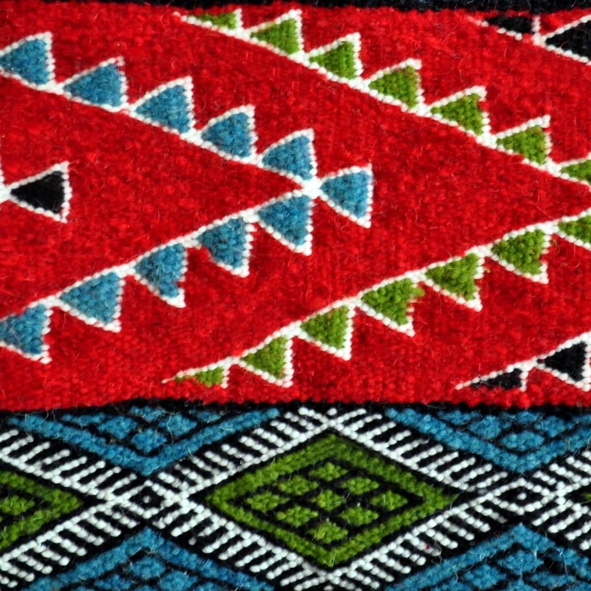 Tapete berbere Tapete Kilim longo Huelva 60x190 Multicor (Tecidos à mão, Lã) Tapete tunisiano kilim, estilo marroquino. Tapete r