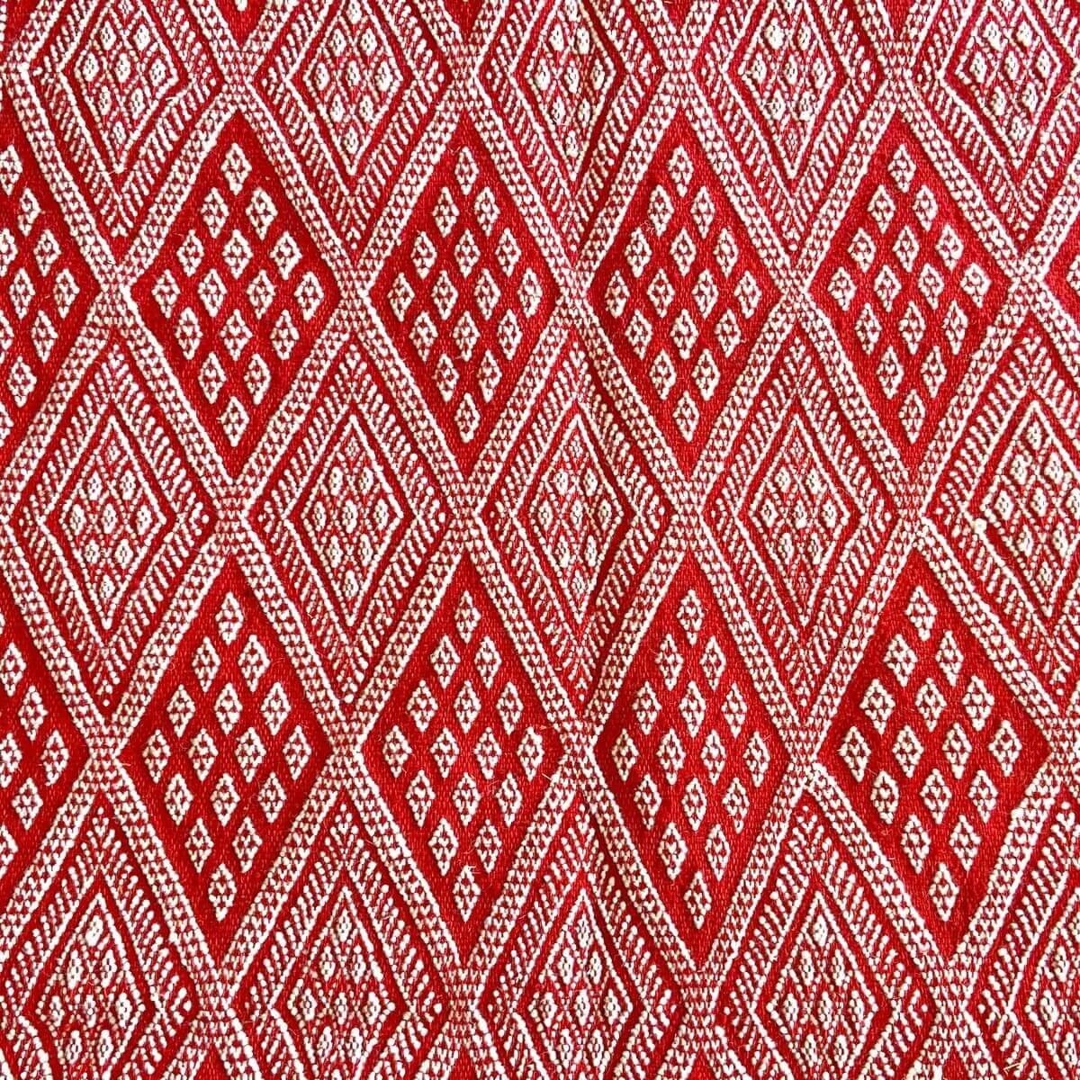 Alfombra bereber Alfombra Margoum Daoui 125x190 Rojo (Hecho a mano, Lana) Alfombra margoum tunecina de la ciudad de Kairouan. Al