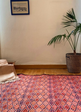 Rug Kilim Tanger 105x180 Red/Multicolour (Handmade, Wool)