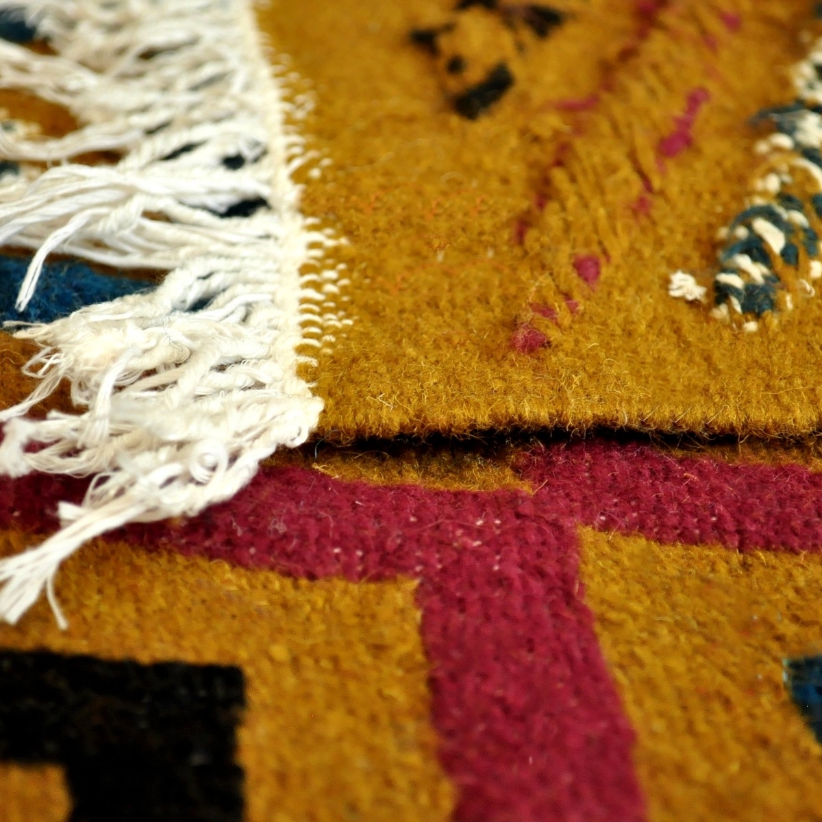 Berber tapijt Tapijt Kilim lang Ajim 65x215 Jeel (Handgeweven, Wol, Tunesië) Tunesisch kilimdeken, Marokkaanse stijl. Rechthoeki