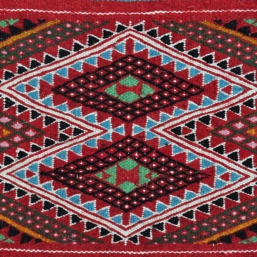 tappeto berbero Tappeto Kilim Birssa 53x105 Multicolore (Fatto a mano, Lana) Tappeto kilim tunisino, in stile marocchino. Tappet