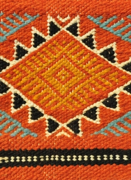 Rug Kilim Sayada 67x100 Multicolour (Handmade, Wool, Tunisia)