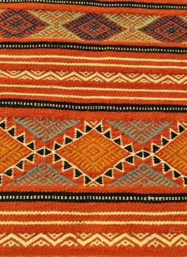 Rug Kilim Sayada 67x100 Multicolour (Handmade, Wool, Tunisia)