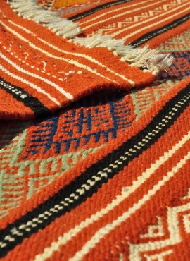 Rug Kilim Sayada 67x100 Multicolour (Handmade, Wool, Tunisia)