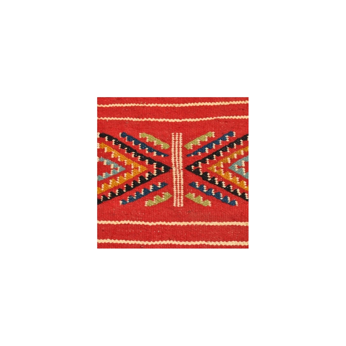 Tapete berbere Tapete Kilim Mateur 115x200 Multicor (Tecidos à mão, Lã) Tapete tunisiano kilim, estilo marroquino. Tapete retang