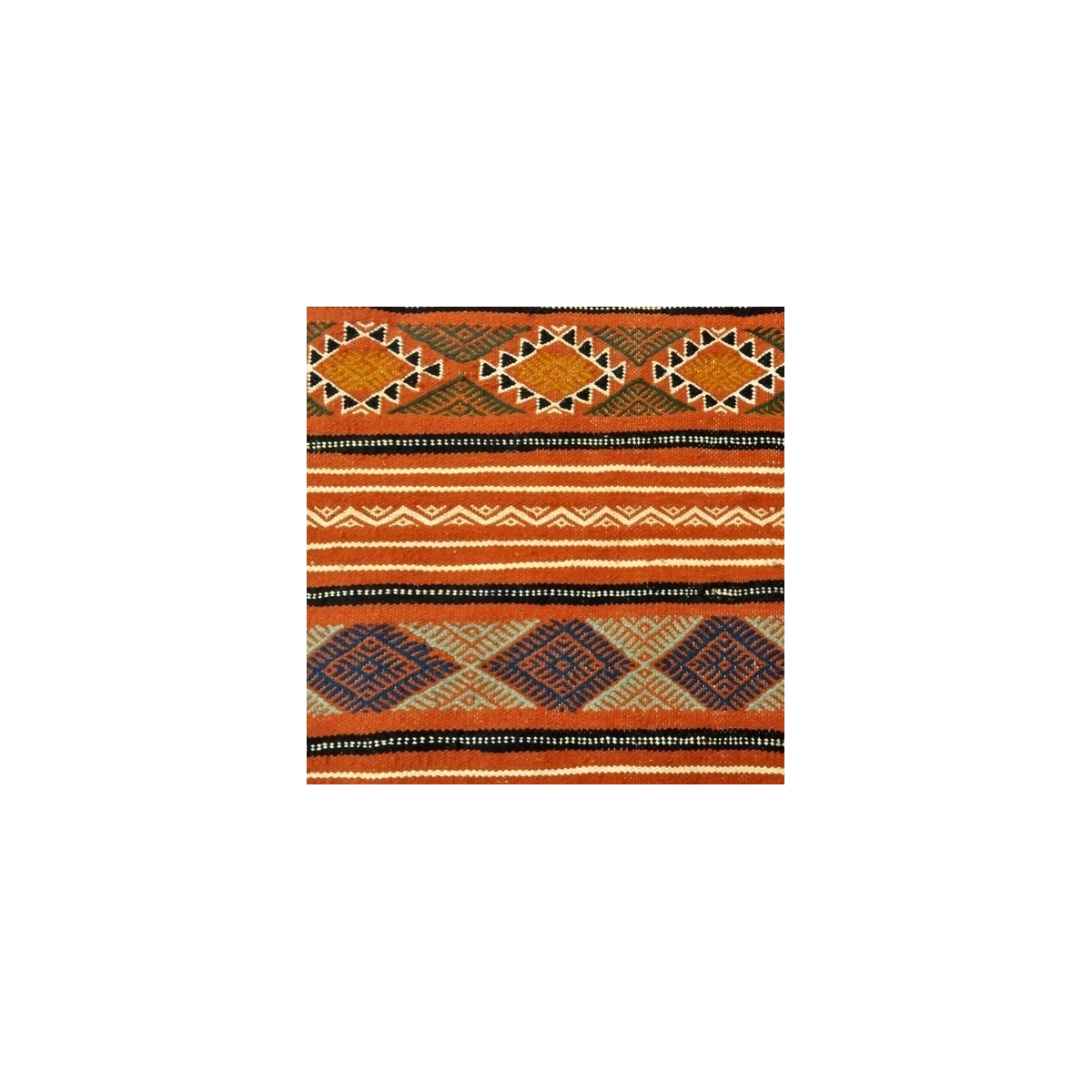 Tapete berbere Tapete Kilim Beskra 60x100 Multicor (Tecidos à mão, Lã, Tunísia) Tapete tunisiano kilim, estilo marroquino. Tapet