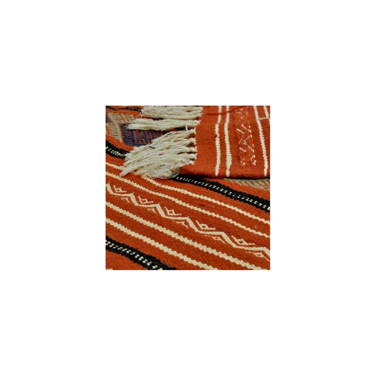 Tapete berbere Tapete Kilim Beskra 60x100 Multicor (Tecidos à mão, Lã, Tunísia) Tapete tunisiano kilim, estilo marroquino. Tapet