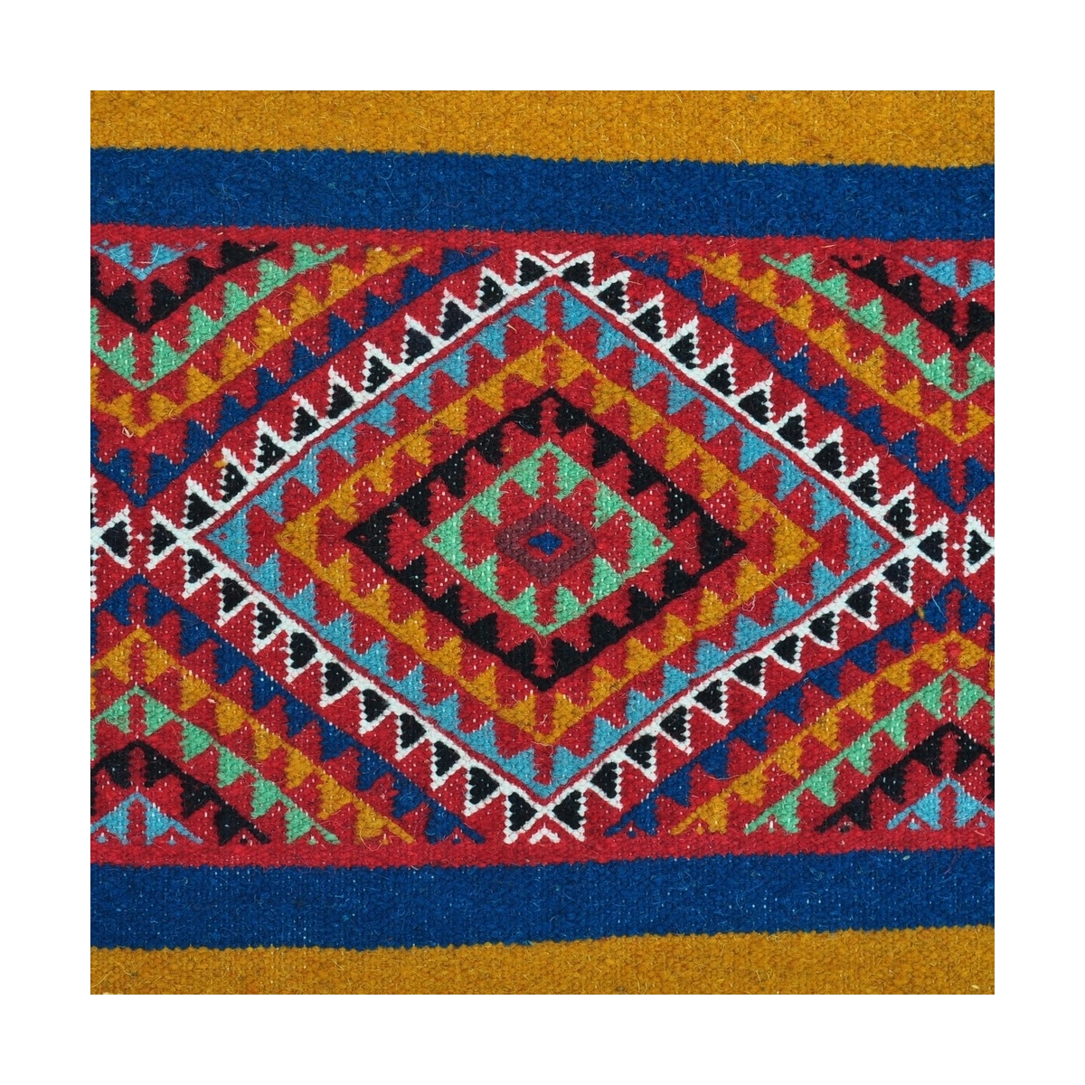 tappeto berbero Tappeto Kilim Kef 60x110 Multicolore (Fatto a mano, Lana) Tappeto kilim tunisino, in stile marocchino. Tappeto r