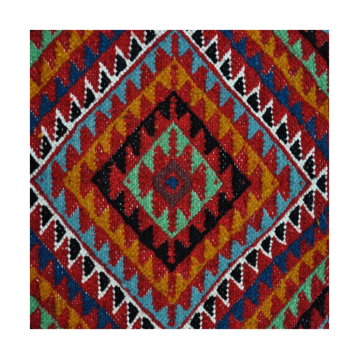 tappeto berbero Tappeto Kilim Kef 60x110 Multicolore (Fatto a mano, Lana) Tappeto kilim tunisino, in stile marocchino. Tappeto r