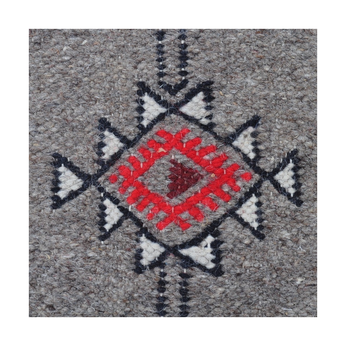 Tapis berbère Tapis Kilim long Marwen 65x230 Bleu (Tissé main, Laine, Tunisie) Tapis kilim tunisien style tapis marocain. Tapis 