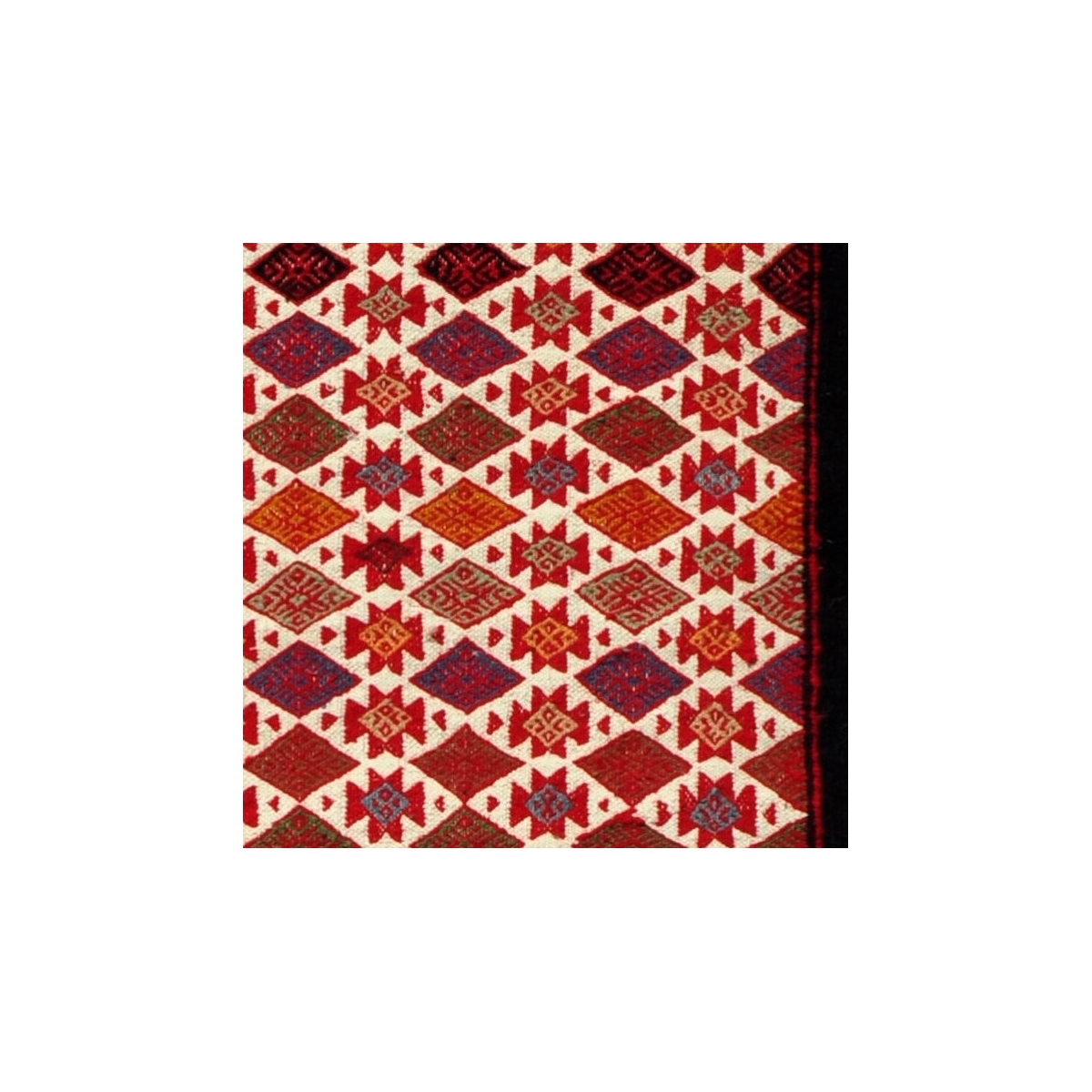 Tapis berbère Tapis Kilim long Jeyed 70x200 Multicolore (Tissé main, Laine) Tapis kilim tunisien style tapis marocain. Tapis de 