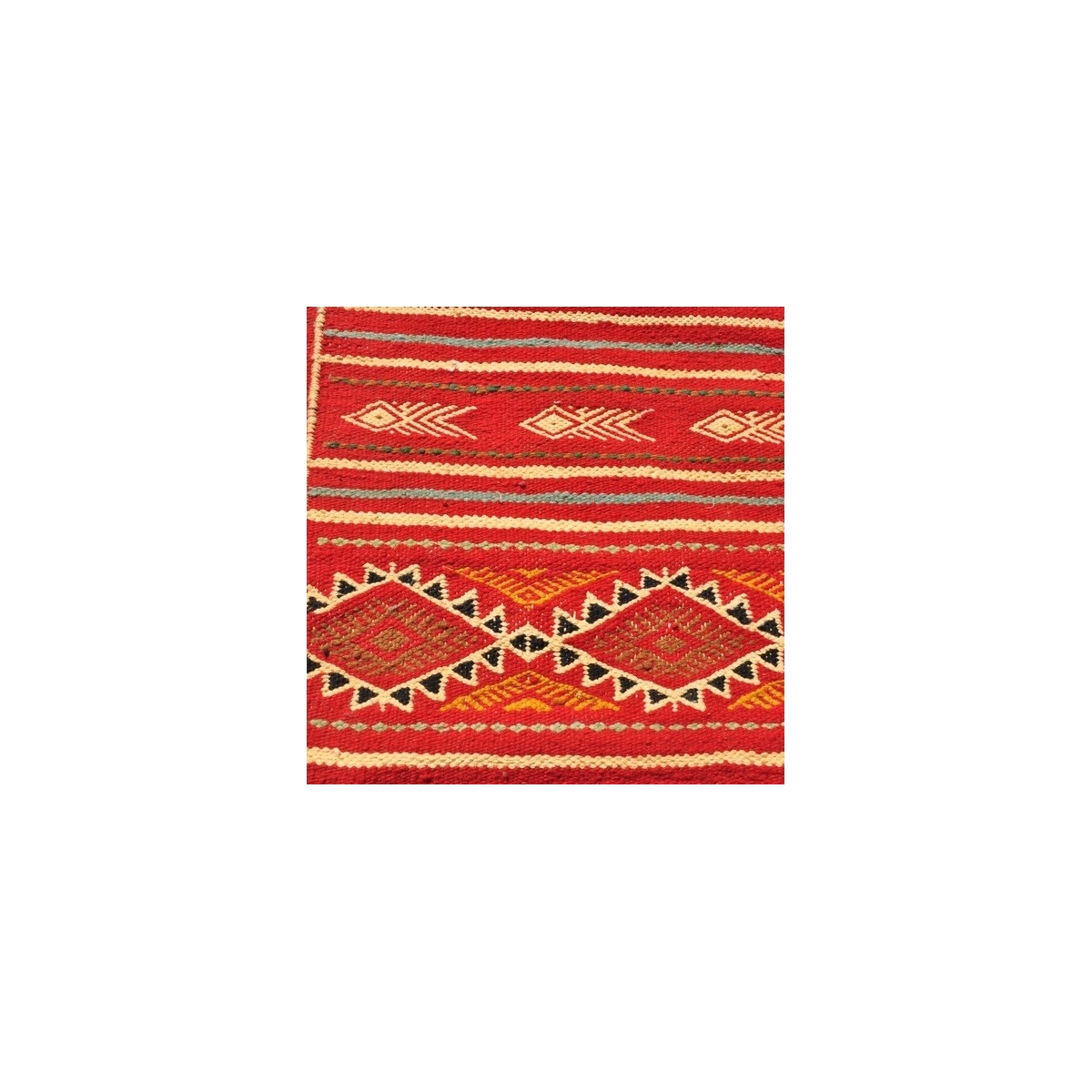 Alfombra bereber Alfombra Kilim largo Kesra 65x205 Multicolor (Hecho a mano, Lana) Alfombra kilim tunecina, estilo marroquí. Alf
