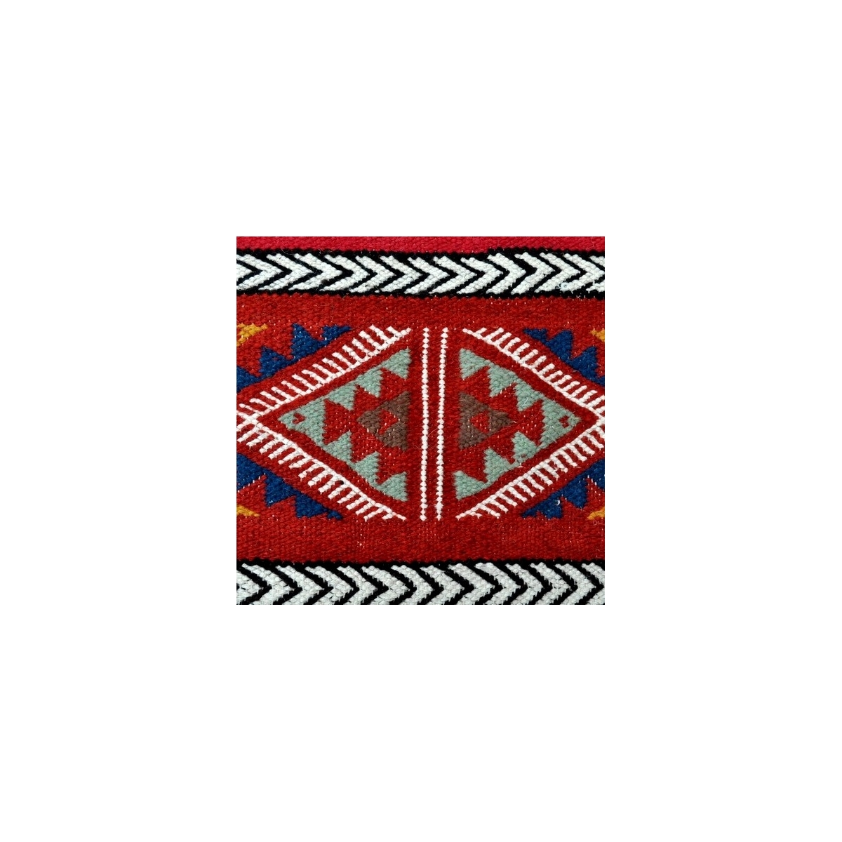 Berber carpet Large Rug Kilim Monastir 105x205 Multicolour (Handmade, Wool, Tunisia) Tunisian Rug Kilim style Moroccan rug. Rect