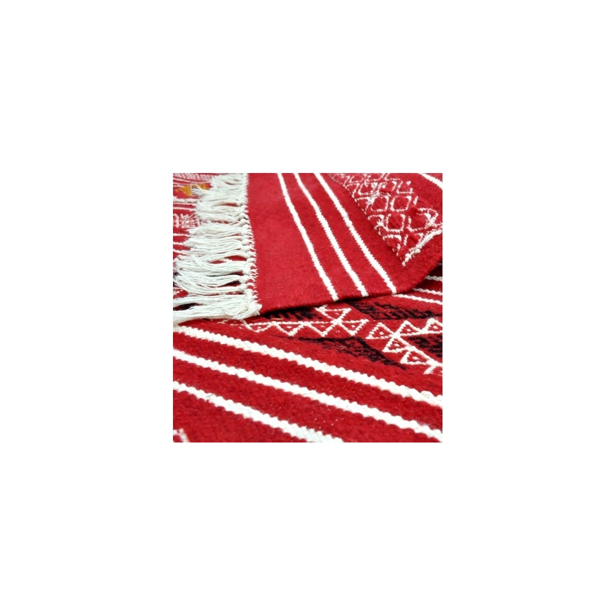 Berber carpet Rug Kilim Zaafrane 105x145 Multicolour (Handmade, Wool, Tunisia) Tunisian Rug Kilim style Moroccan rug. Rectangula