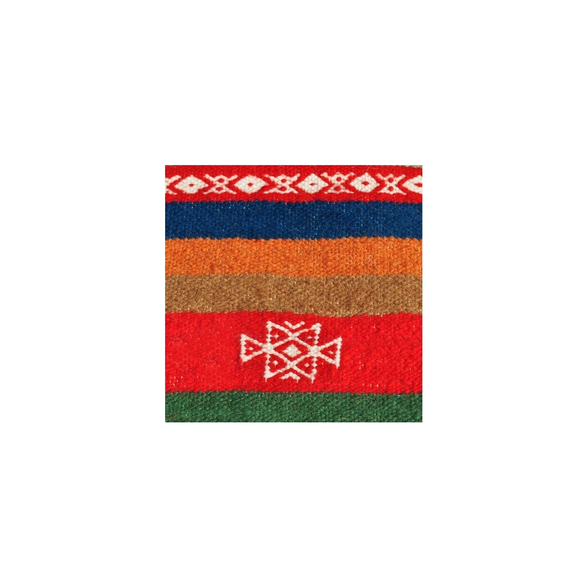 Berber carpet Rug Kilim long Foudha 65x200 Multicolour (Handmade, Wool) Tunisian Rug Kilim style Moroccan rug. Rectangular carpe
