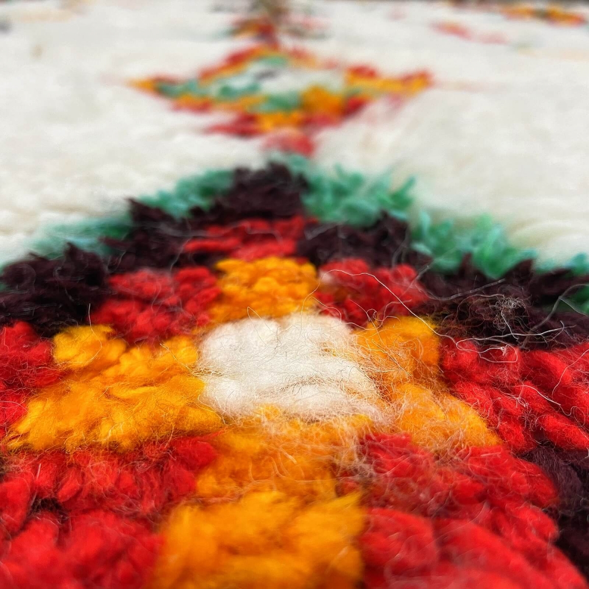 Berber Teppich Teppich Azilal Azwaw 160x255 Weiß/Mehrfarbig  (Handgefertigt, Wolle, Marokko) Tunesischer Margoum-Teppich aus der