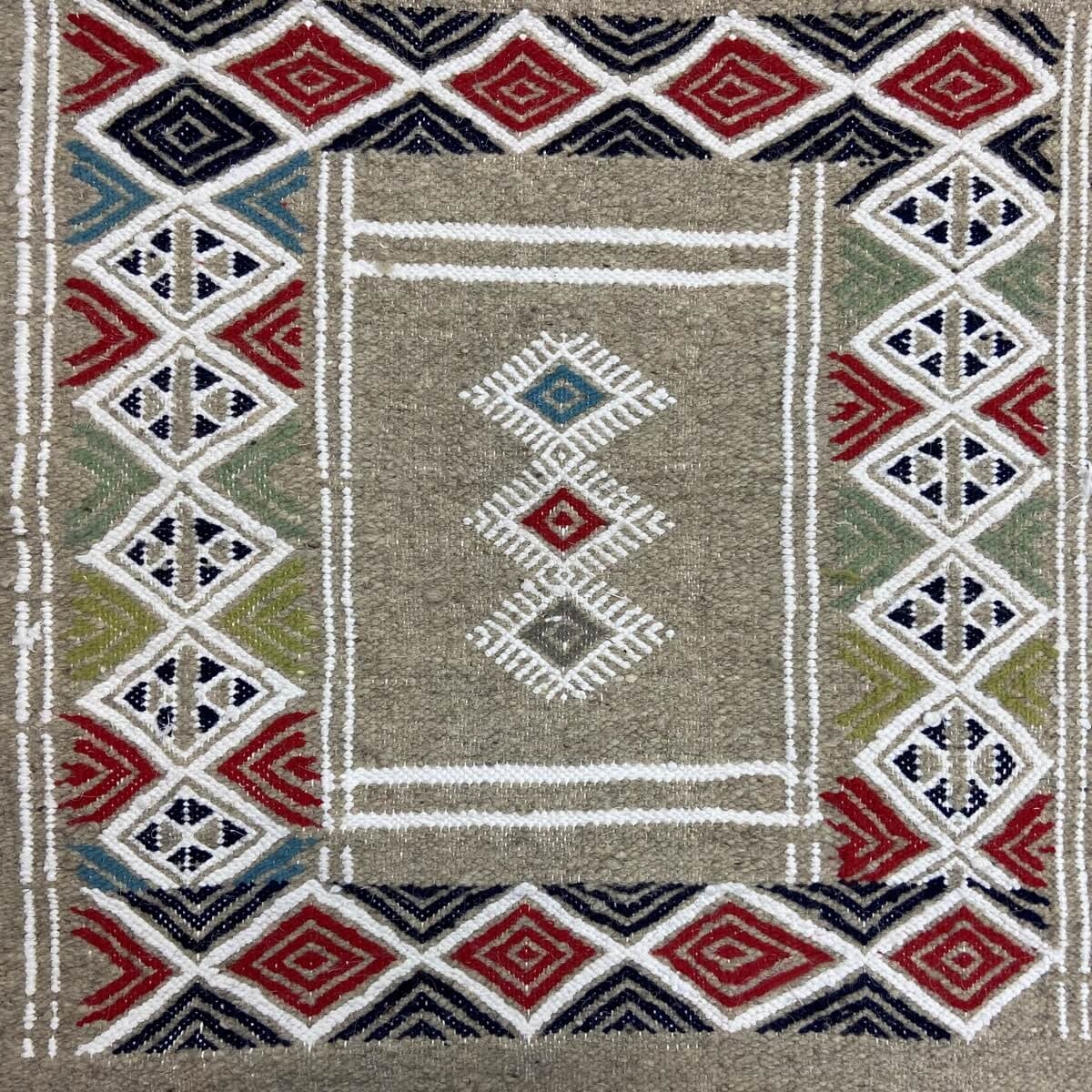 tappeto berbero Tappeto Kilim Awriba 58x96 Grigio (Fatto a mano, Lana, Tunisia) Tappeto kilim tunisino, in stile marocchino. Tap