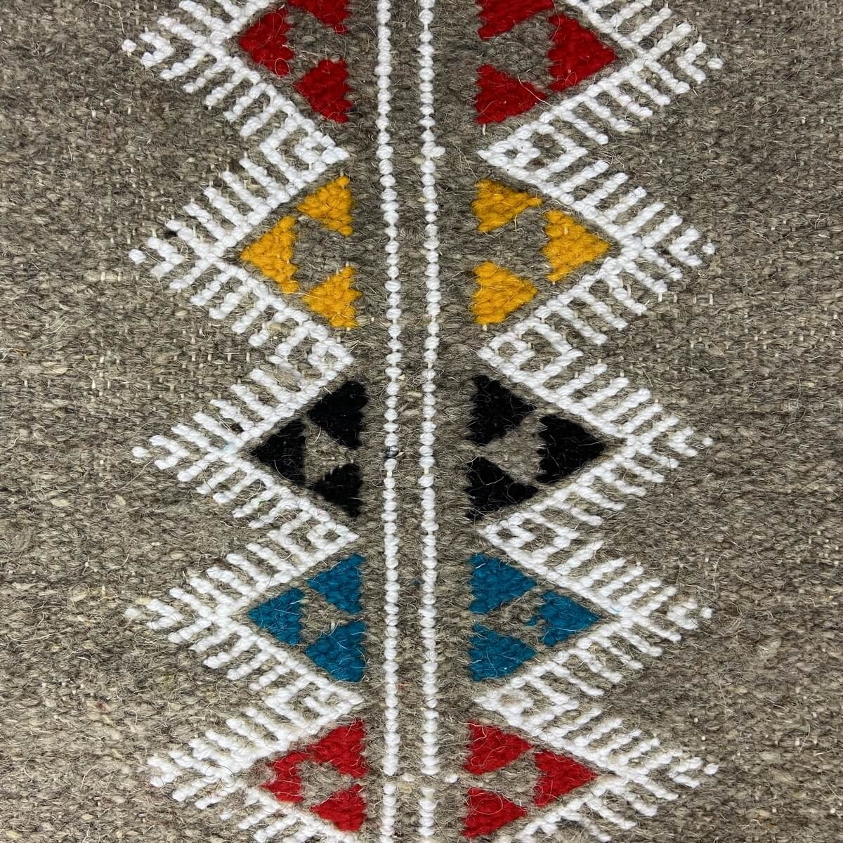 Tapete berbere Tapete Kilim Amadur 69x114 Cinza (Tecidos à mão, Lã, Tunísia) Tapete tunisiano kilim, estilo marroquino. Tapete r
