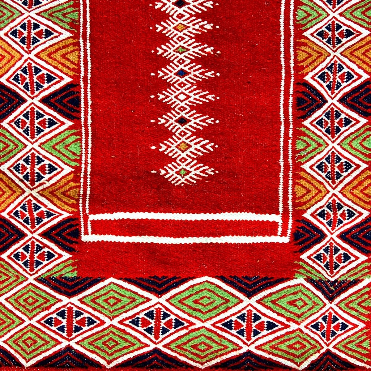 Berber Teppich Teppich Kelim lang Senniri 58x197 Mehrfarben (Handgewebt, Wolle) Tunesischer Kelim-Teppich im marokkanischen Stil