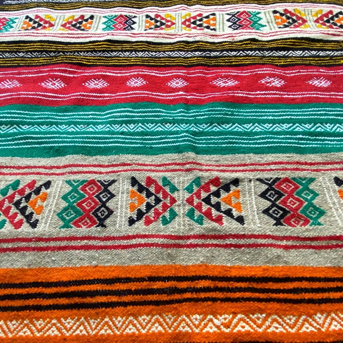 tappeto berbero Tappeto Kilim Zegna 118x204 Multicolore (Fatto a mano, Lana) Tappeto kilim tunisino, in stile marocchino. Tappet