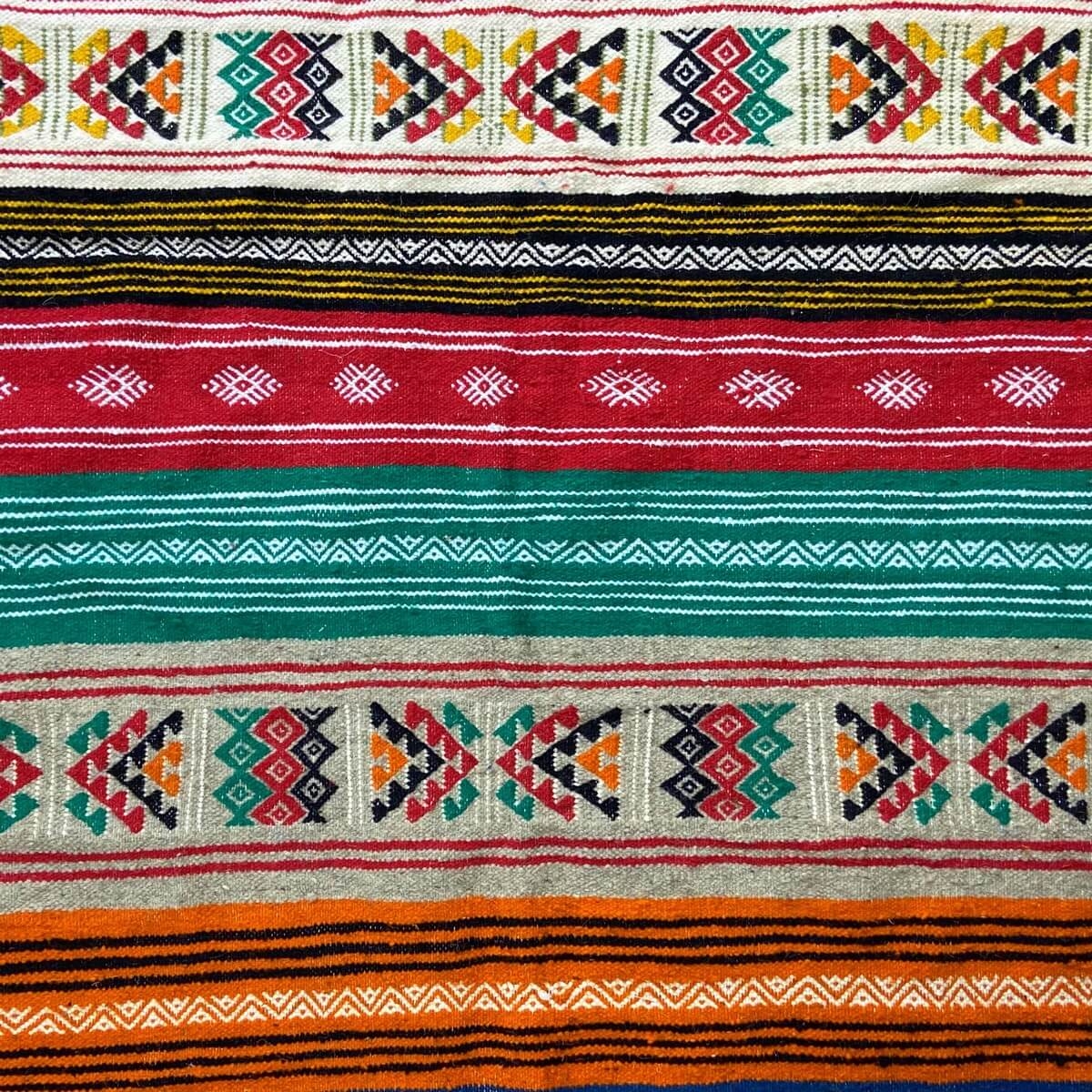 tappeto berbero Tappeto Kilim Zegna 118x204 Multicolore (Fatto a mano, Lana) Tappeto kilim tunisino, in stile marocchino. Tappet