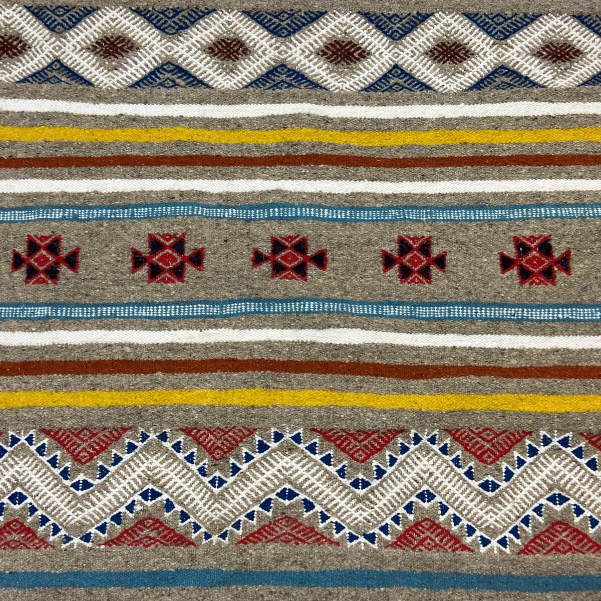 Berber Teppich Teppich Kelim Luki 110x200 Mehrfarben (Handgewebt, Wolle) Tunesischer Kelim-Teppich im marokkanischen Stil. Recht