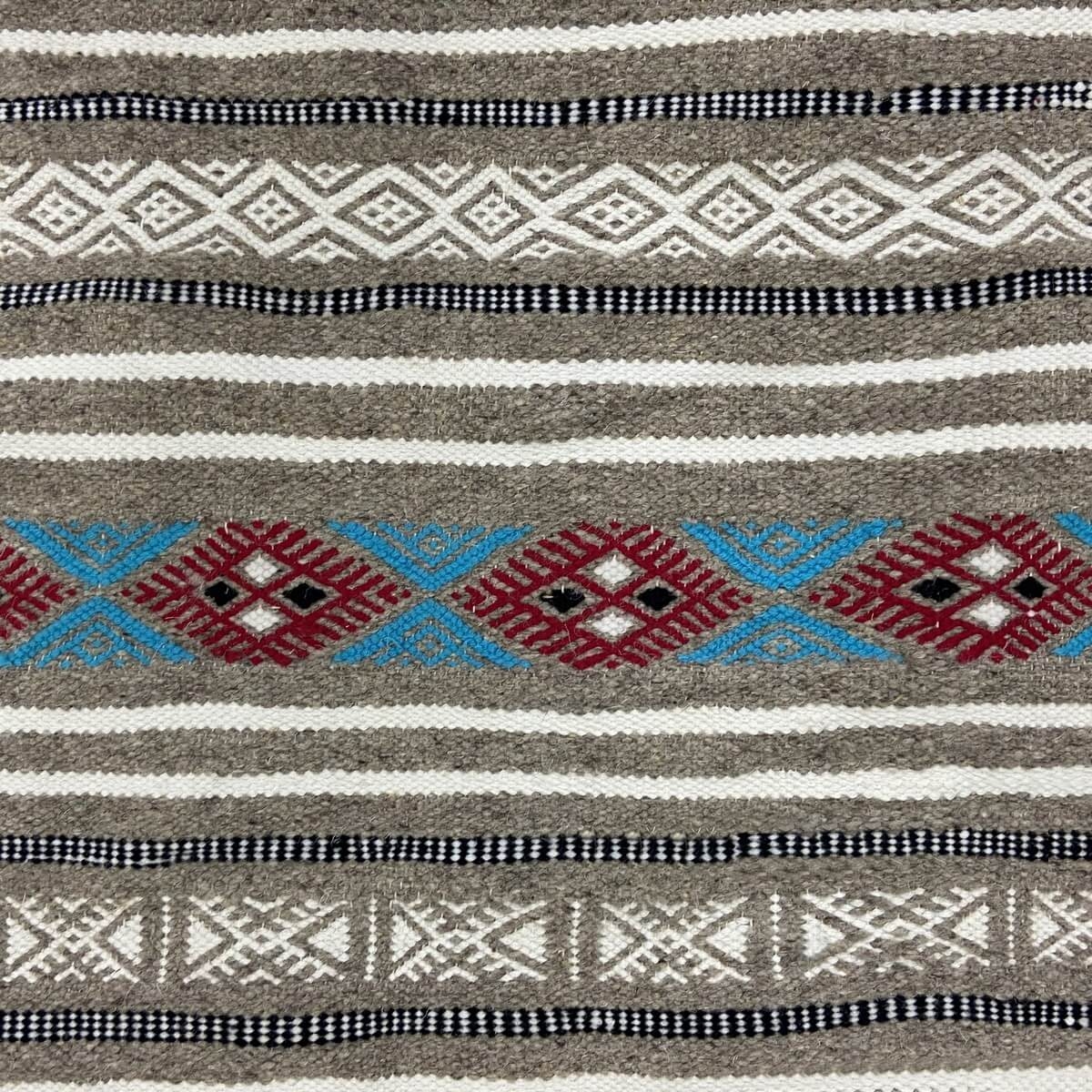 Alfombra bereber Alfombra Kilim Taief 106x200 Multicolor (Hecho a mano, Lana) Alfombra kilim tunecina, estilo marroquí. Alfombra