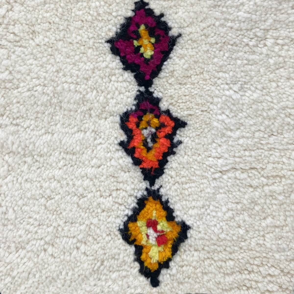 Berber carpet Rug Azilal Irwa 175x250 cm White/Multicolored (Handmade, Wool, Morocco) Tunisian margoum rug from the city of Kair