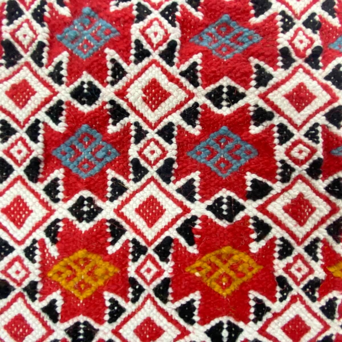 Berber carpet Rug Kilim Temellet 145x260 cm Red/Multicolour (Handmade, Wool) Tunisian Rug Kilim style Moroccan rug. Rectangular 