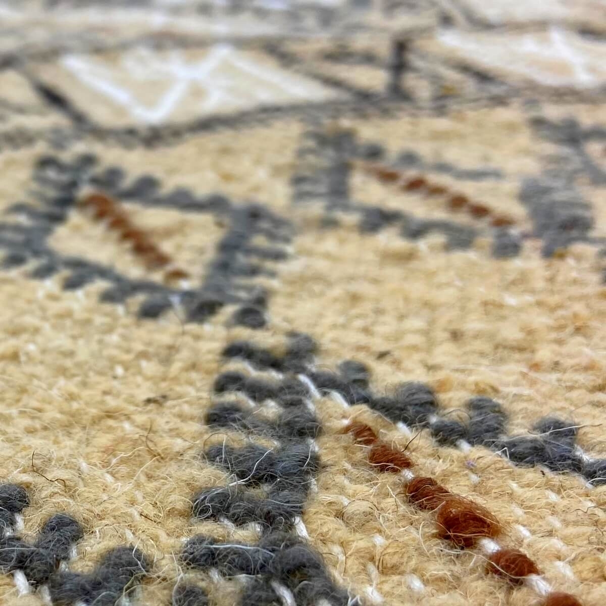 Berber Teppich Teppich Margoum Thoumlilt 120x200 Beige/Braun (Handgefertigt, Wolle) Tunesischer Margoum-Teppich aus der Stadt Ka