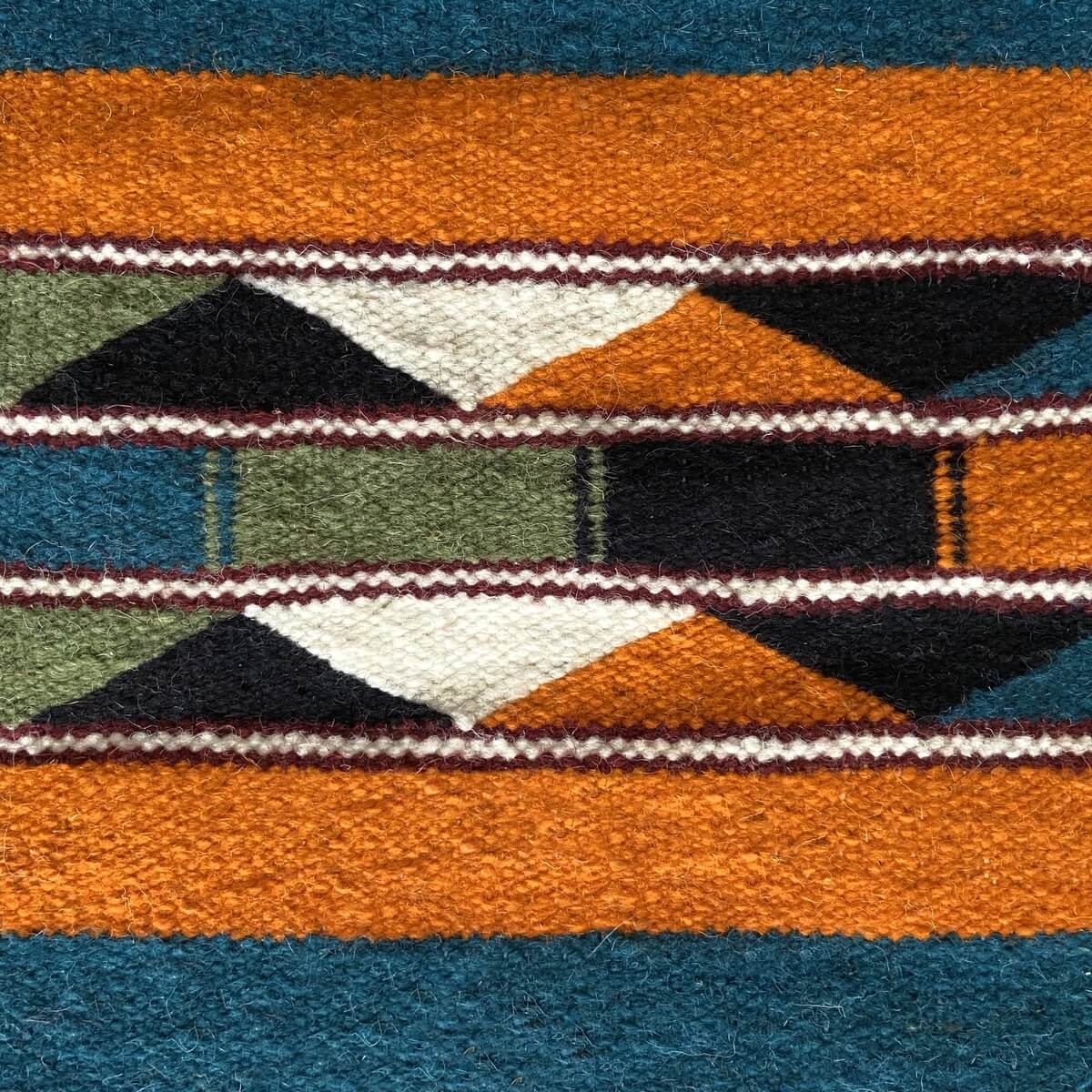 tappeto berbero Tappeto Kilim Tibielte 63x98 cm Multicolore (Fatto a mano, Lana, Tunisia) Tappeto kilim tunisino, in stile maroc