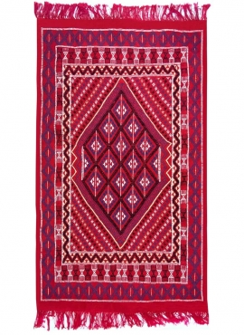 tappeto berbero Tappeto Margoum Rahma 110x200 Rosso (Fatto a mano, Lana) Tappeto margoum tunisino della città di Kairouan. Tappe