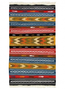 Berber carpet Rug Kilim Intmayen 95x170 Multicolour (Handmade, Wool) Tunisian Rug Kilim style Moroccan rug. Rectangular carpet 1
