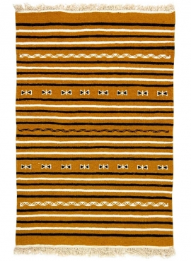 tappeto berbero Tappeto Kilim Mammas 60x95 Giallo (Fatto a mano, Lana, Tunisia) Tappeto kilim tunisino, in stile marocchino. Tap