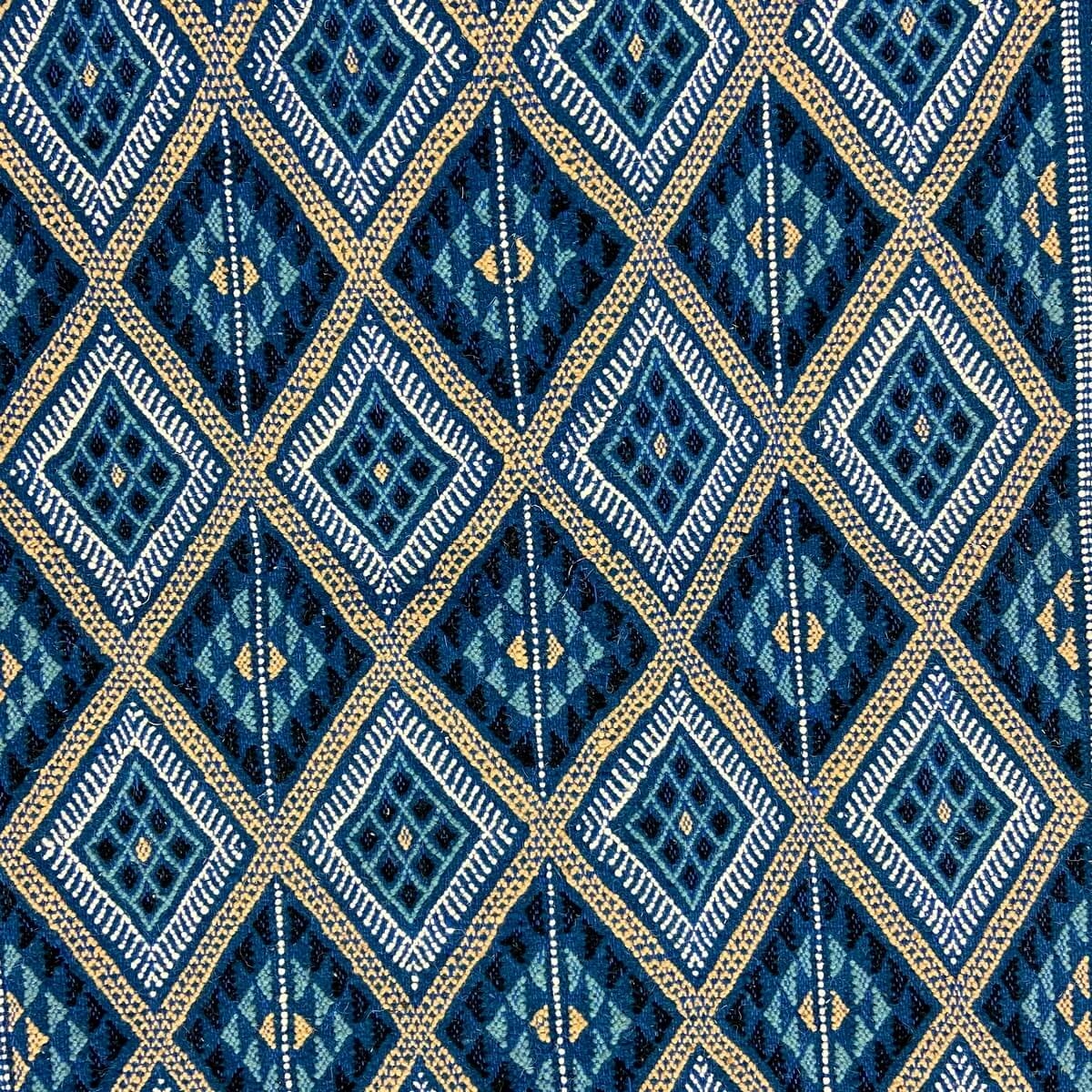Berber carpet Rug Margoum Dride 120x215 Blue (Handmade, Wool, Tunisia) Tunisian margoum rug from the city of Kairouan. Rectangul