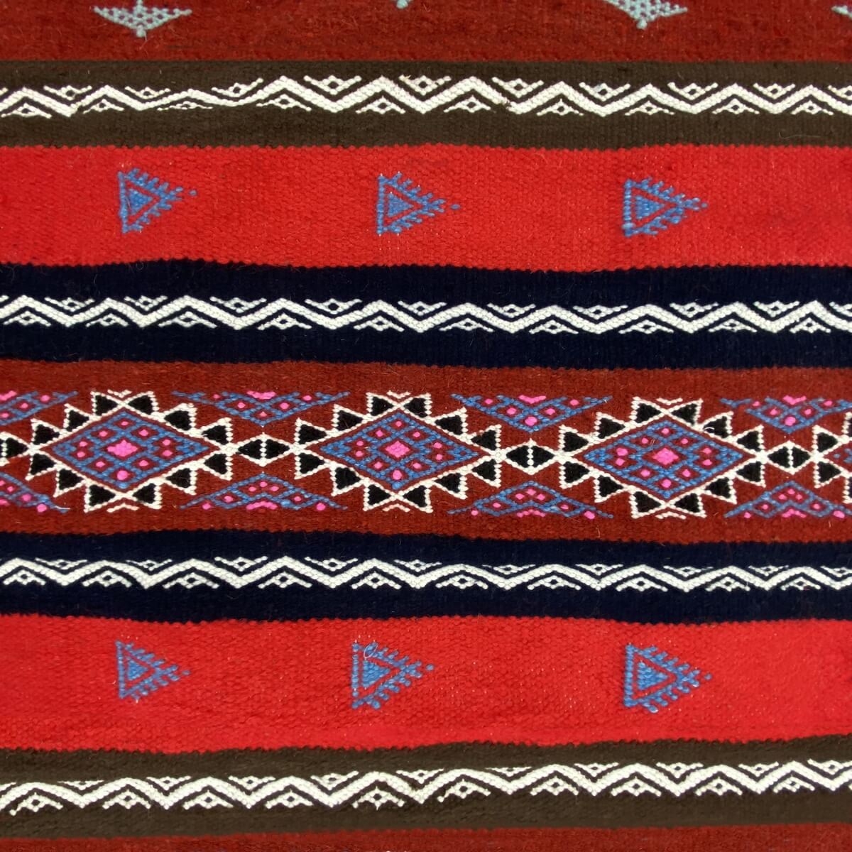 tappeto berbero Tappeto Kilim lungo Fhal 70x255 Multicolore (Fatto a mano, Lana) Tappeto kilim tunisino, in stile marocchino. Ta