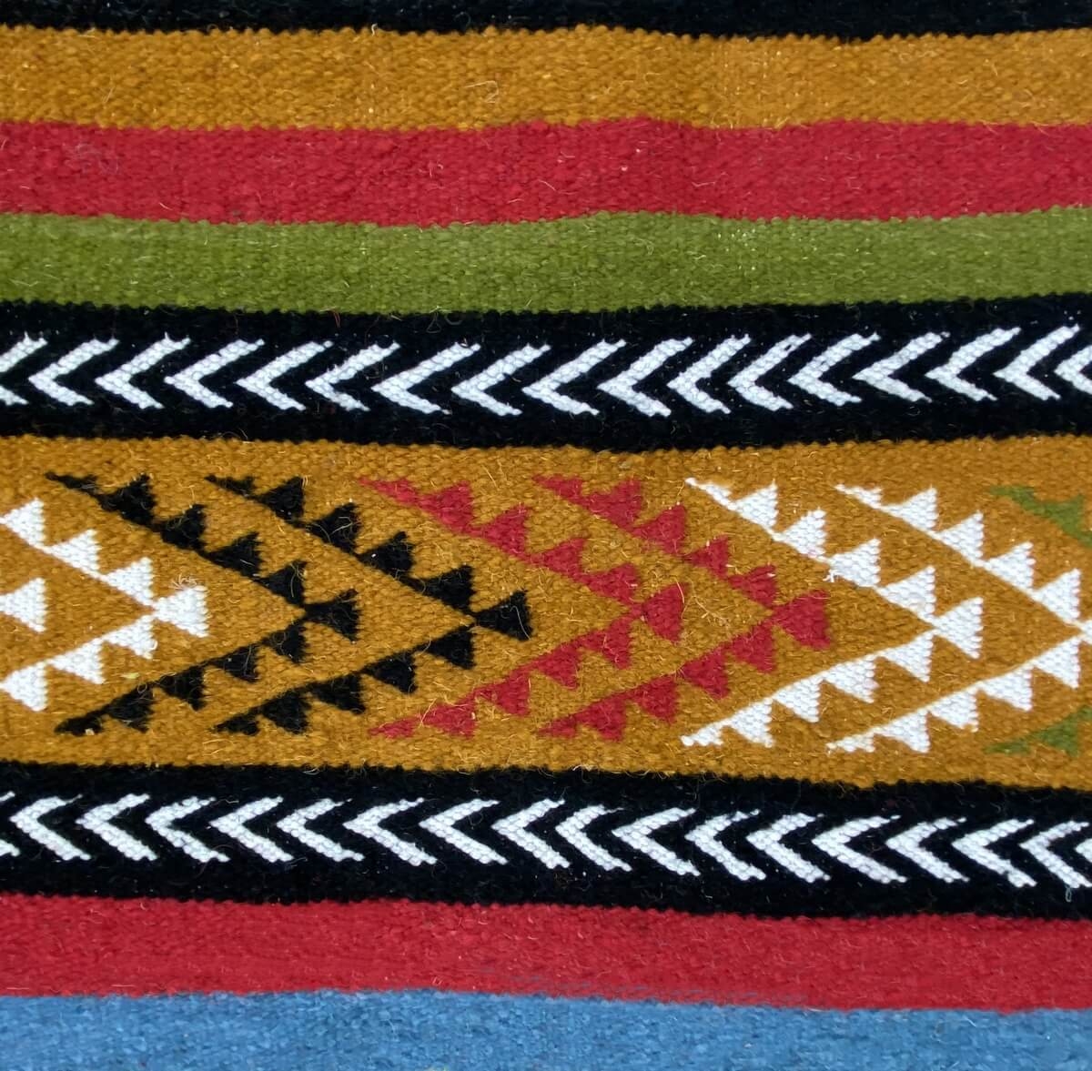 Berber carpet Rug Kilim Ajiba 100x150 Multicolour (Handmade, Wool) Tunisian Rug Kilim style Moroccan rug. Rectangular carpet 100