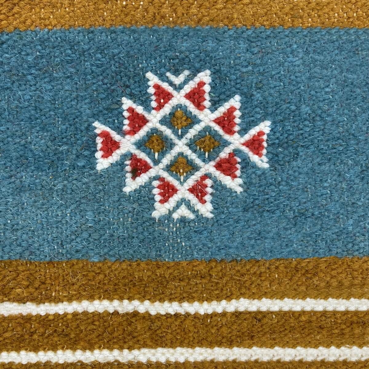 Alfombra bereber Alfombra Kilim Bela 100x140 Multicolor (Hecho a mano, Lana) Alfombra kilim tunecina, estilo marroquí. Alfombra 