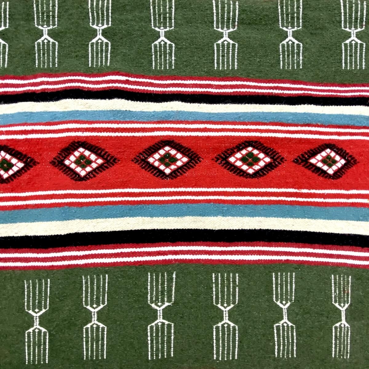 tappeto berbero Tappeto Kilim lungo Siga 70x180 Multicolore (Fatto a mano, Lana) Tappeto kilim tunisino, in stile marocchino. Ta