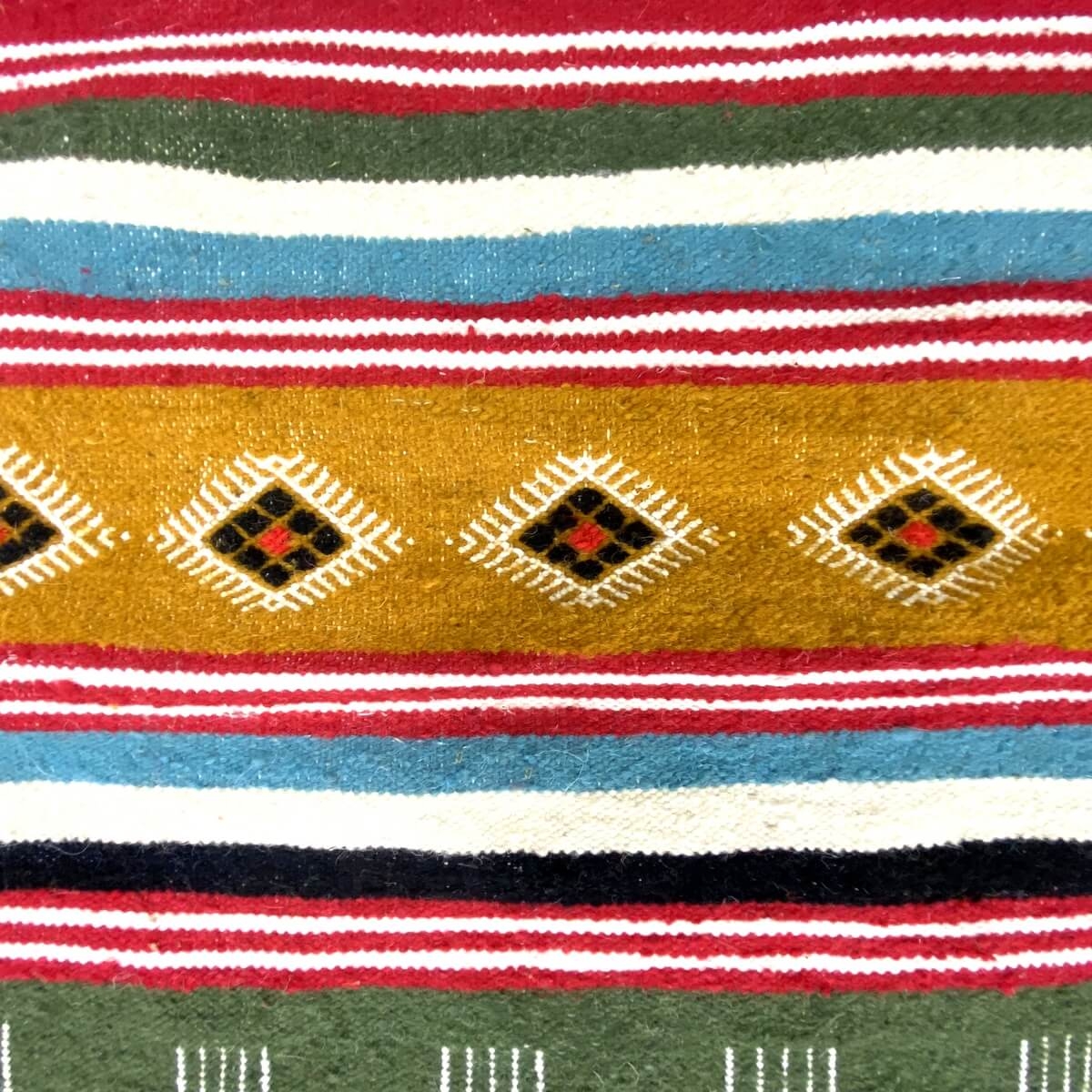 Tapete berbere Tapete Kilim longo Siga 70x180 Multicor (Tecidos à mão, Lã) Tapete tunisiano kilim, estilo marroquino. Tapete ret