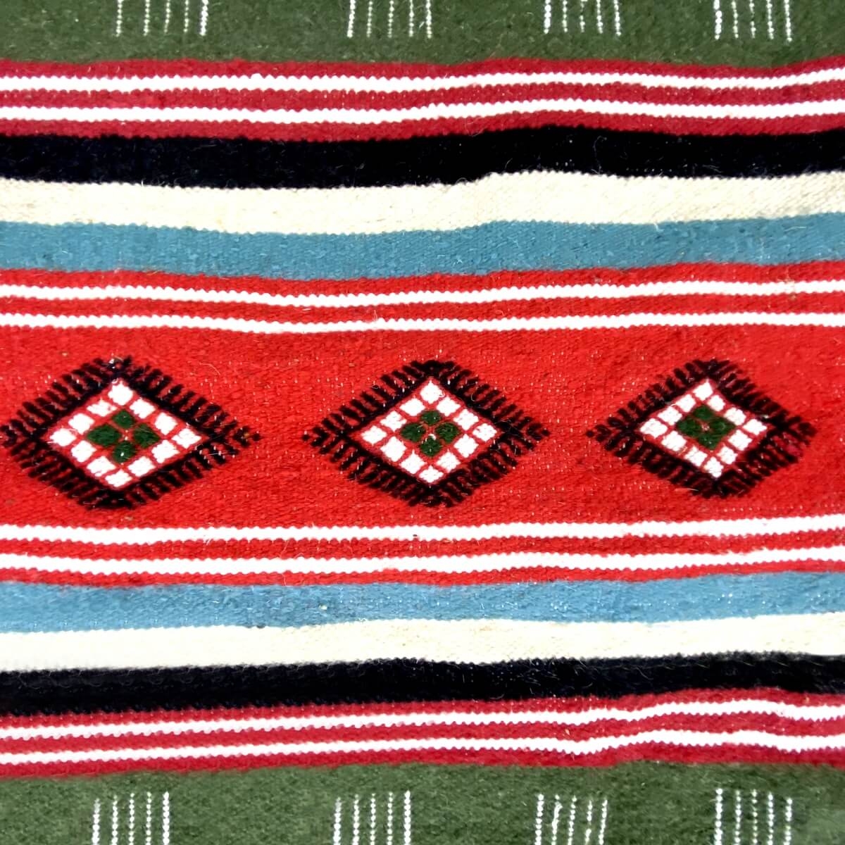 Tapete berbere Tapete Kilim longo Siga 70x180 Multicor (Tecidos à mão, Lã) Tapete tunisiano kilim, estilo marroquino. Tapete ret