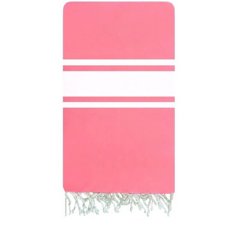 Berber carpet Fouta Fushia Canvas - 100x200 - Pink - 100% cotton Original fouta towel from Tunisia. Classic format 100x200 cm, 1