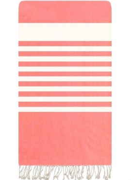 Berber carpet Fouta Giant Tagada - 200x300 - Light pink - 100% cotton Giant fouta, large format 200x300 cm. Multiple use indoors