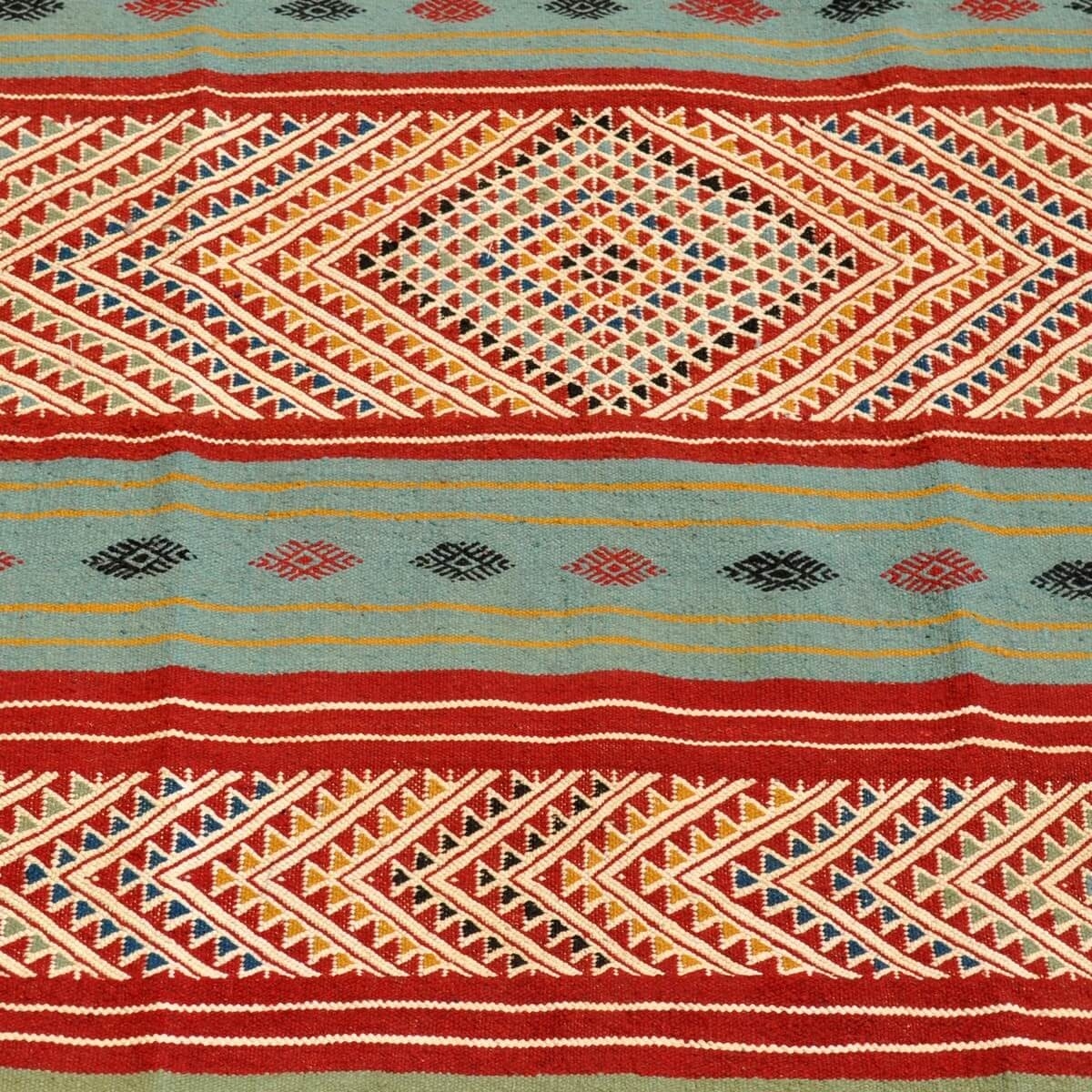 Tapis berbère Tapis Kilim Matmata 110x210 Multicolore (Tissé main, Laine, Tunisie) Tapis kilim tunisien style tapis marocain. Ta