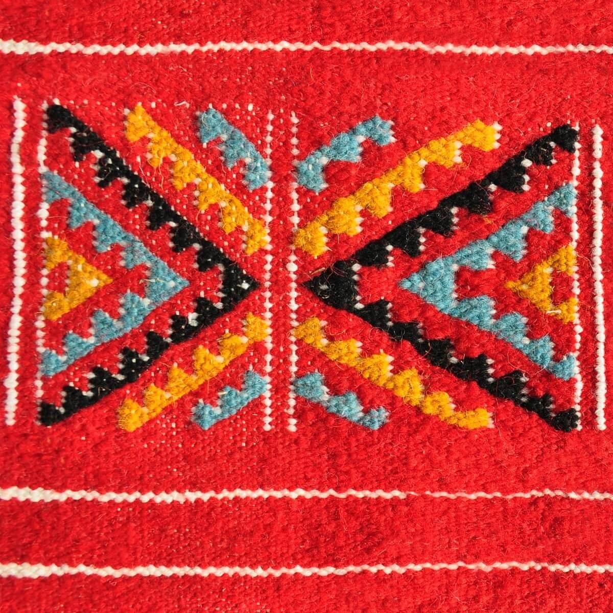 Tapete berbere Tapete Kilim Tazarka 115x220 Multicor (Tecidos à mão, Lã, Tunísia) Tapete tunisiano kilim, estilo marroquino. Tap