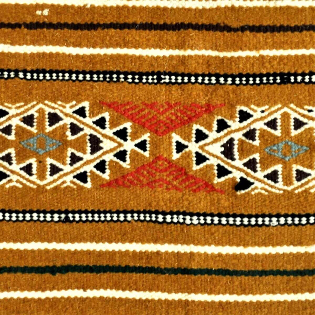 tappeto berbero Tappeto Kilim Lamta 100x200 Giallo (Fatto a mano, Lana, Tunisia) Tappeto kilim tunisino, in stile marocchino. Ta