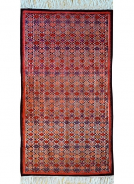 tappeto berbero Tappeto Kilim Tanger 105x180 Rosso/Multicolore (Fatto a mano, Lana) Tappeto kilim tunisino, in stile marocchino.